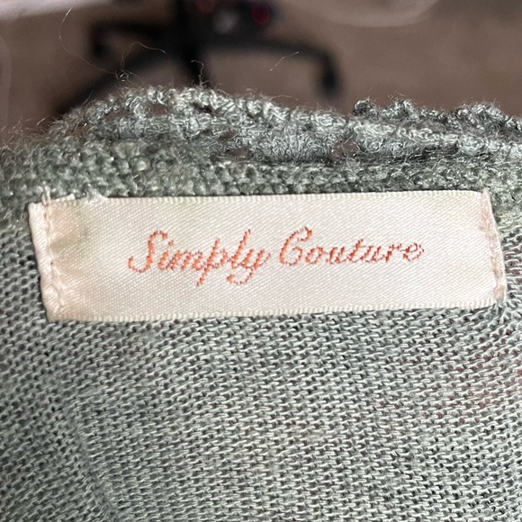 Simply Couture Bohemian Lace Dress - Size Medium (Muted Green) - Picture 6 of 6